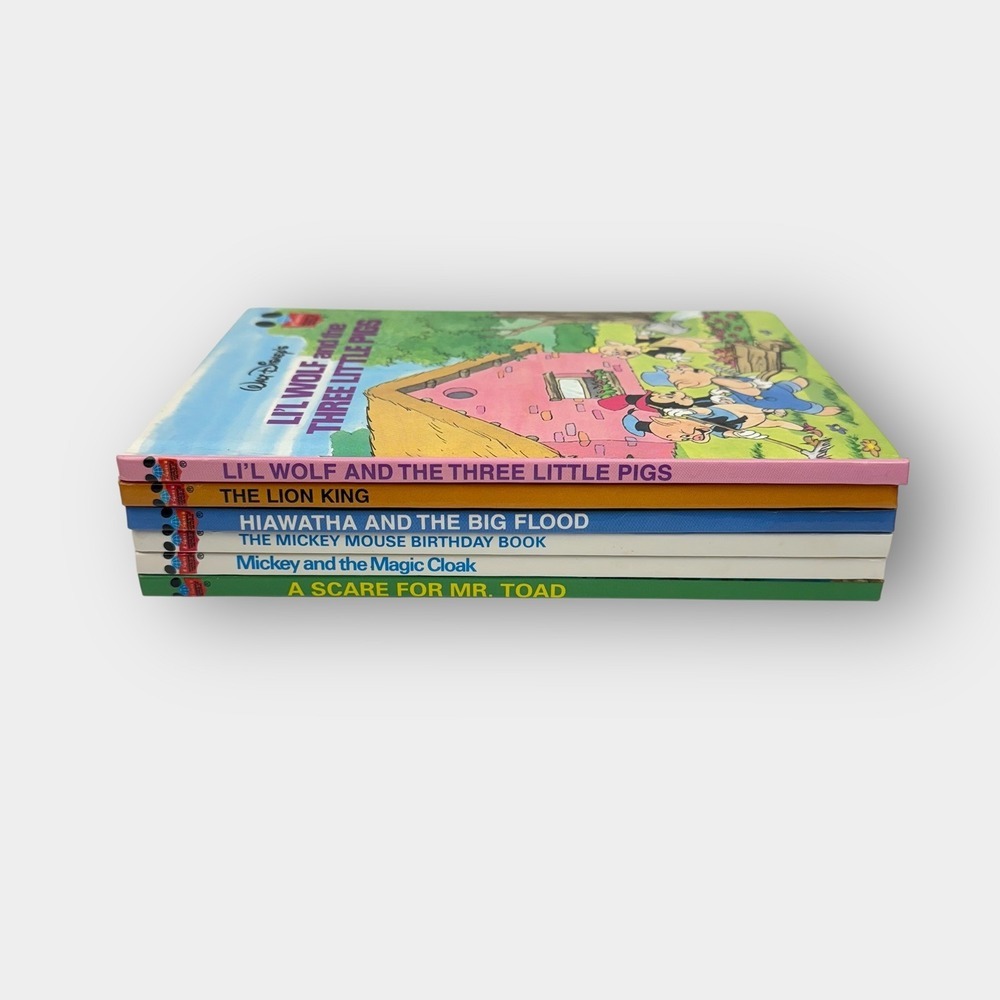Disney Wonderful‎ World of Reading Book Lot 6 Storybooks Mickey Lion King